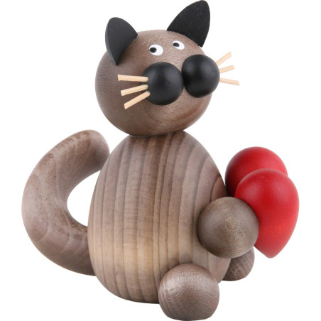Cat Karli with Heart - 8 cm / 3.1 inch