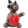 Cat Karli with Heart - 8 cm / 3.1 inch