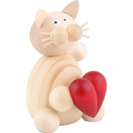 Cat Moritz with Heart - 8 cm / 3.1 inch