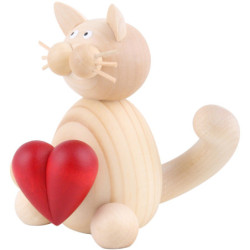 Cat Moritz with Heart - 8 cm / 3.1 inch