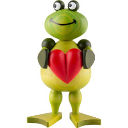Frosch Freddy mit Herz - 11 cm