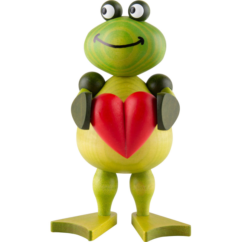 Frosch Freddy mit Herz - 11 cm