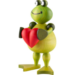 Frosch Freddy mit Herz - 11 cm