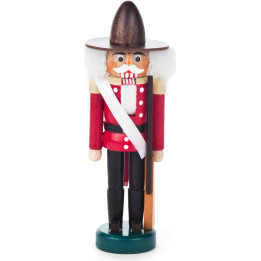 Nussknacker Kanadier rot-schwarz - 13 cm