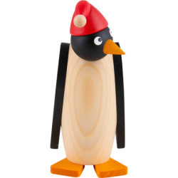 Pinguinfrau mit Mütze - 12 cm