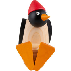 Penguin with Cap - Sitting - 9,5 cm / 3.7 inch
