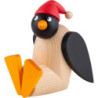 Pinguin mit Mütze, sitzend - 9,5 cm