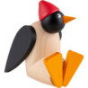 Pinguin mit Mütze, sitzend - 9,5 cm
