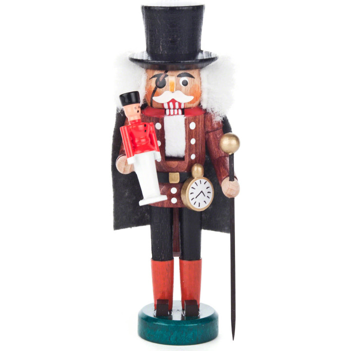 Nussknacker Drosselmeyer braun-schwarz - 13 cm