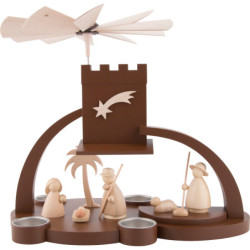 1-stöckige Pyramide mit Christi Geburt - 29 cm