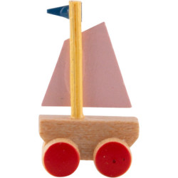 Little Ship on Wheel Board - 1,8 cm / 0.7 inch