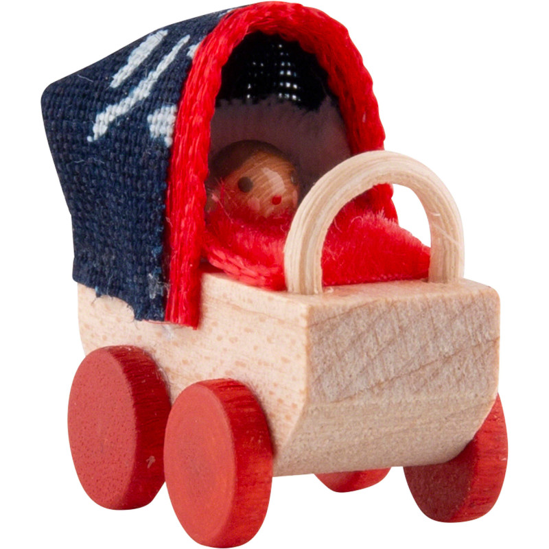 Doll's Pram with Blueprint Canvas - 2 cm / 0.8 inch