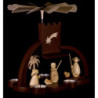 1-stöckige Pyramide mit Christi Geburt - 29 cm
