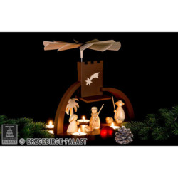 1-stöckige Pyramide mit Christi Geburt - 29 cm
