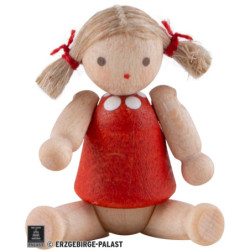 Püppchen mit Haar, Mädchen - 2,8 cm