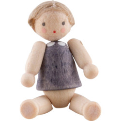 Püppchen mit Haar, Junge - 2,8 cm