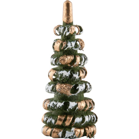 Bäumchen grün/weiß/gold - 3 cm