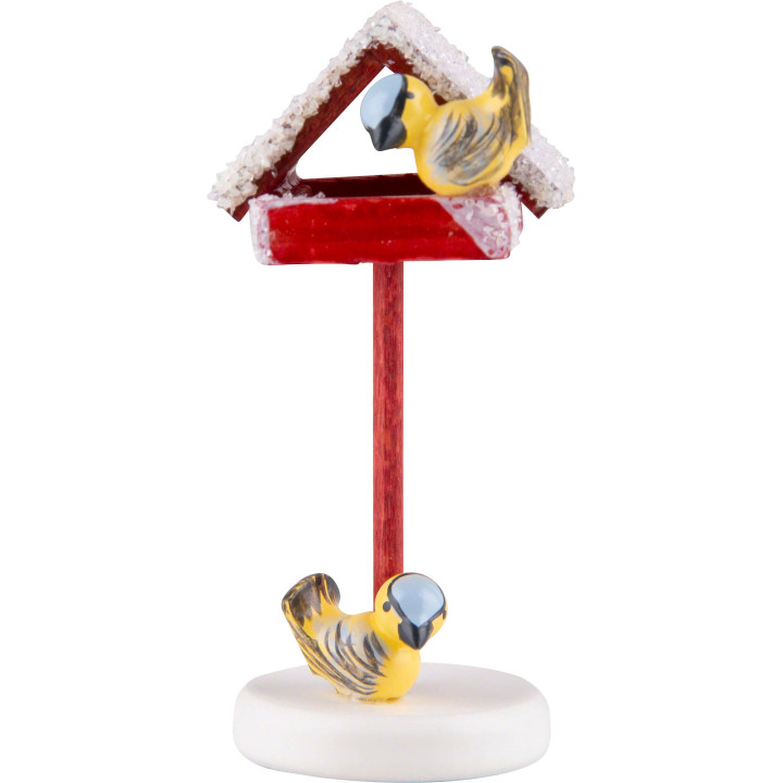 Vogelhäuschen mit Meisen - 4,5 cm