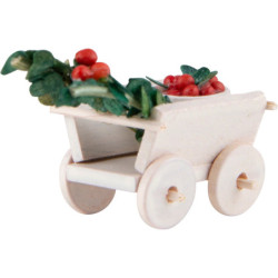 Hand Cart with Cherries - 2 cm / 0.8 inch
