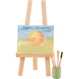Brushes and Easel - 6,5 cm / 2.6 inch