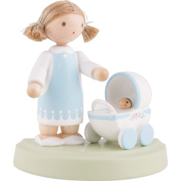 Flax Haired Children "Anne and Paul" - 5 cm / 2 inch