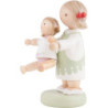 Flax Haired Children "Paula and Pauline" - 5 cm / 2 inch
