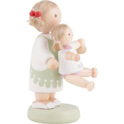 Flachshaarkinder "Paula und Pauline" - 5 cm
