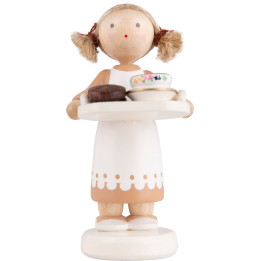 Flachshaarkinder Schokoladenmädchen - 5 cm