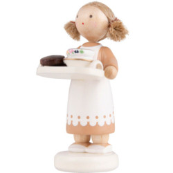 Flachshaarkinder Schokoladenmädchen - 5 cm