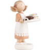 Flax Haired Children Chocolate Girl - 5 cm / 2 inch
