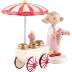 Flachshaarkinder Eisverkäuferin - 5 cm