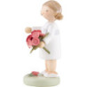 Blumenfee Mädchen mit Blumenstrauß - 5 cm
