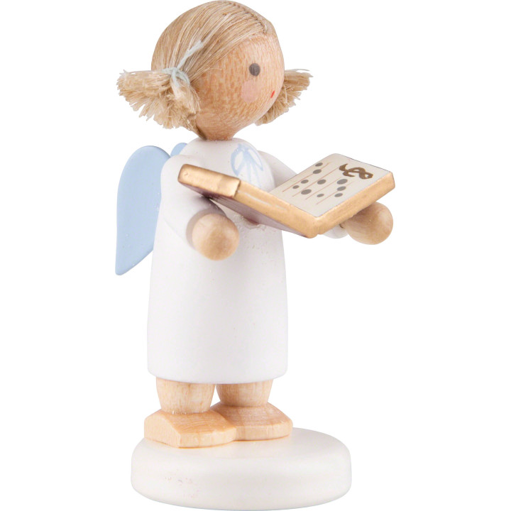 Flax Haired Angel Little with Music Book - 5 cm / 2 inch