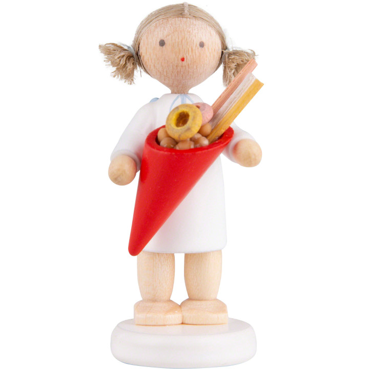 Flax Haired Angel with Candy - 5 cm / 2 inch