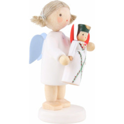 Flachshaarengel mit Seiffener Flachshaarengel - 5 cm