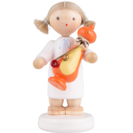 Flax Haired Angel with Smoker Turk - 5 cm / 2 inch