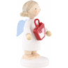 Flachshaarengel mit Handtasche - 5 cm