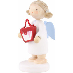 Flachshaarengel mit Handtasche - 5 cm