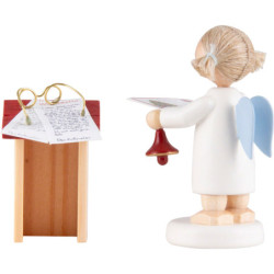 Flax Haired Angel with Desk - 5 cm / 2 inch
