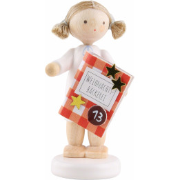 Flachshaarengel mit Backbuch (13) - 5 cm