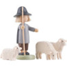 Hirte und drei Schafe - 5 cm