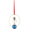 Christbaumschmuck Engel mit Bäumchen - 7 cm