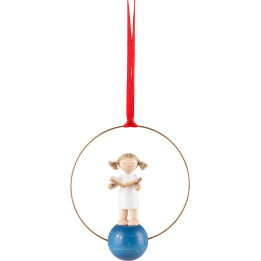 Christbaumschmuck Engel mit Notenbuch - 7 cm