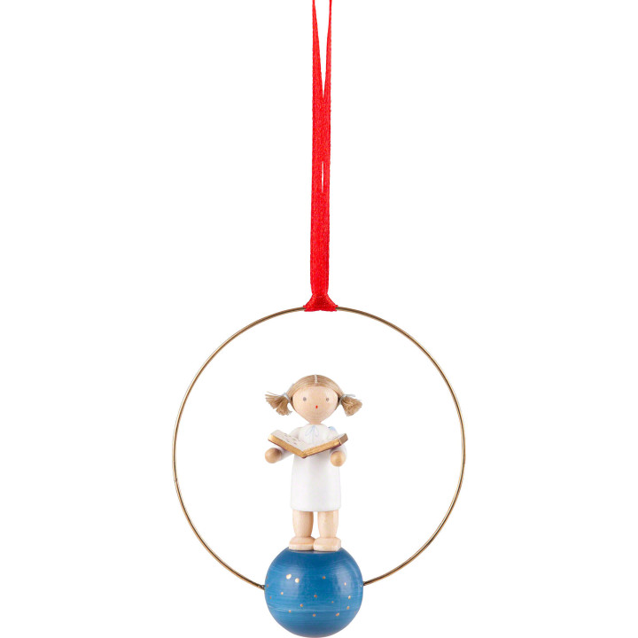 Tree Ornament - Angel with Music Book - 7 cm / 2.8 inch