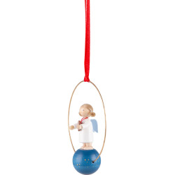 Tree Ornament - Angel with Ginger Bread Herz - 7 cm / 2.8 inch