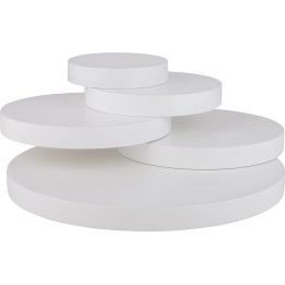 Steps with Five Disks, White - 10,5 cm / 4.1nch