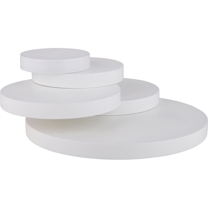 Steps with Five Disks, White - 10,5 cm / 4.1nch
