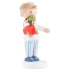 Flax Haired Children Boy with Punch Red/Green - 5 cm / 2 inch