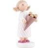 Flax Haired Children Girl with Chocolates - 5 cm / 2 inch