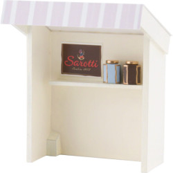 Flax Haired Children Stall for Chocolate Shopgirl - 8 cm / 3.1 inch